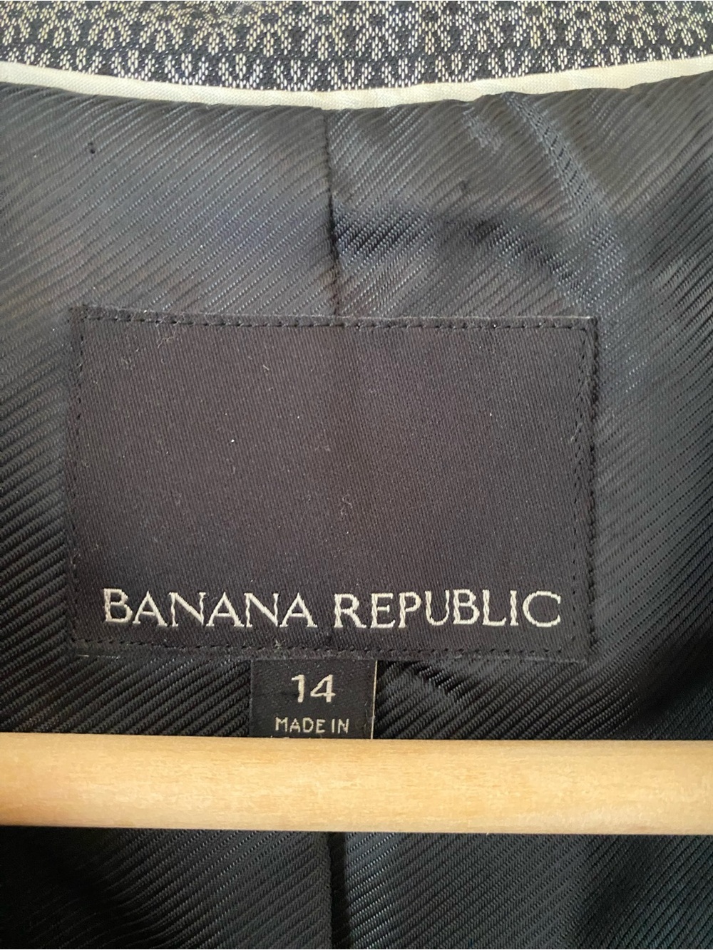 Banana Republic subtle floral print gray black blazer suit jacket 14 - Picture 2 of 5
